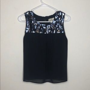 LOFT Ann Taylor Sequin Top